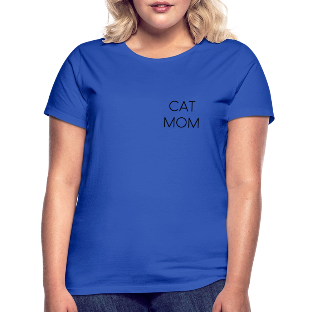 LiNBW. Frauen T-Shirt Stolzes Personal einer Katze - Royalblau