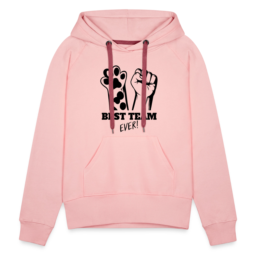 LiNBW.  Frauen Hoodie Best Team Ever - Kristallrosa