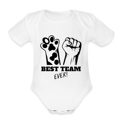 LiNBW. Body Kurzarm Best Team Ever - Weiß