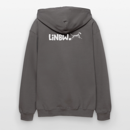 LiNBW. Männer & Frauen Hoodie Life is not just black and white - Dunkelgrau