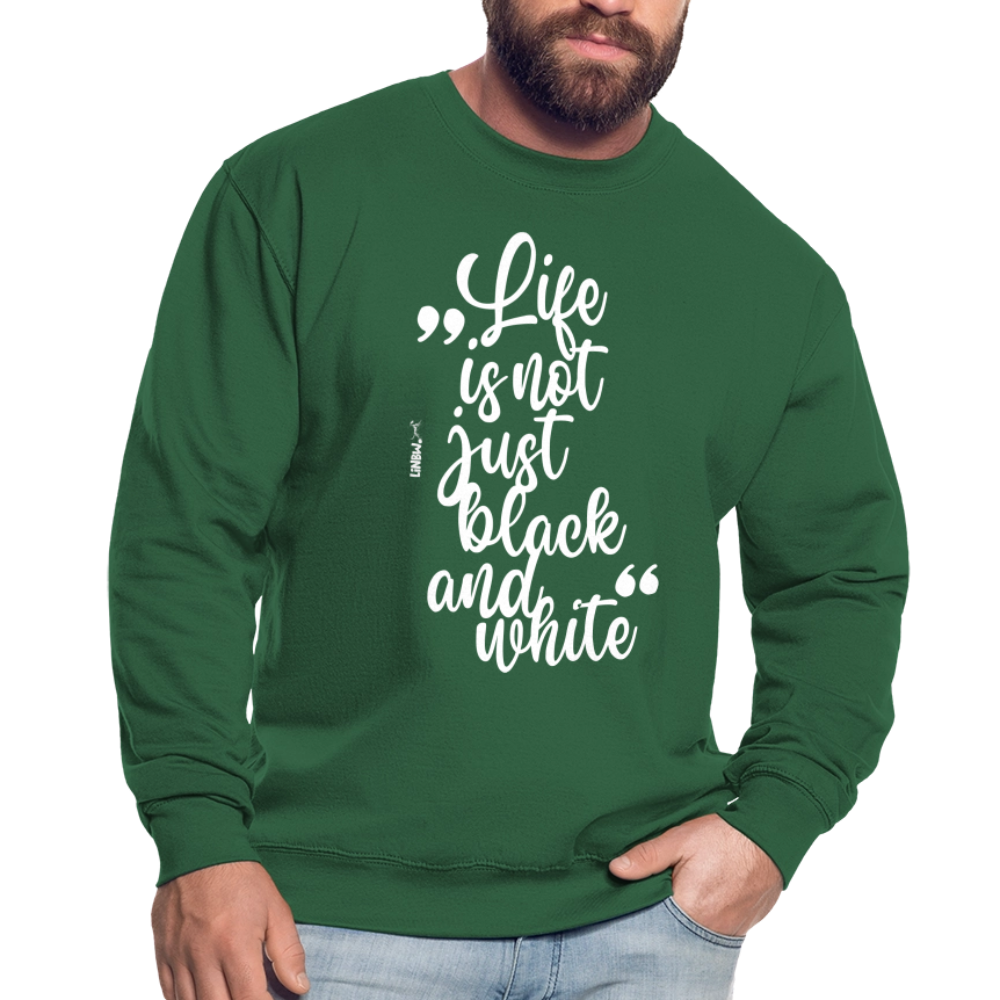 LiNBW. Männer Pullover Life is not just black and white - Grün
