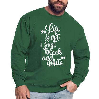 LiNBW. Männer Pullover Life is not just black and white - Grün