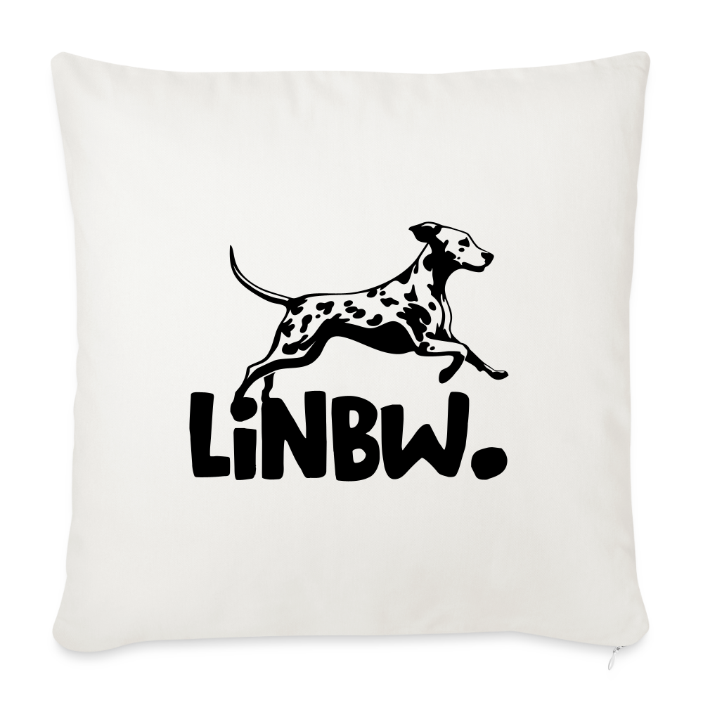 LiNBW. Kissen mit Füllung 45 x 45 cm - Naturweiß