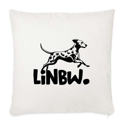 LiNBW. Kissen mit Füllung 45 x 45 cm - Naturweiß