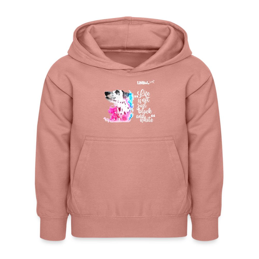 LiNBW. Kinder Hoodie Dalmatiner Life is not just black and white - Altrosa
