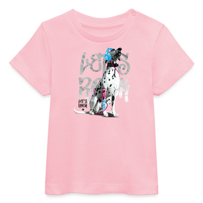 LiNBW. Baby T-Shirt Dalmatiner Let's Rock - Hellrosa