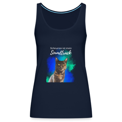 LiNBW. Frauen Tank-Top Schnurren ist mein Soundtrack - Navy