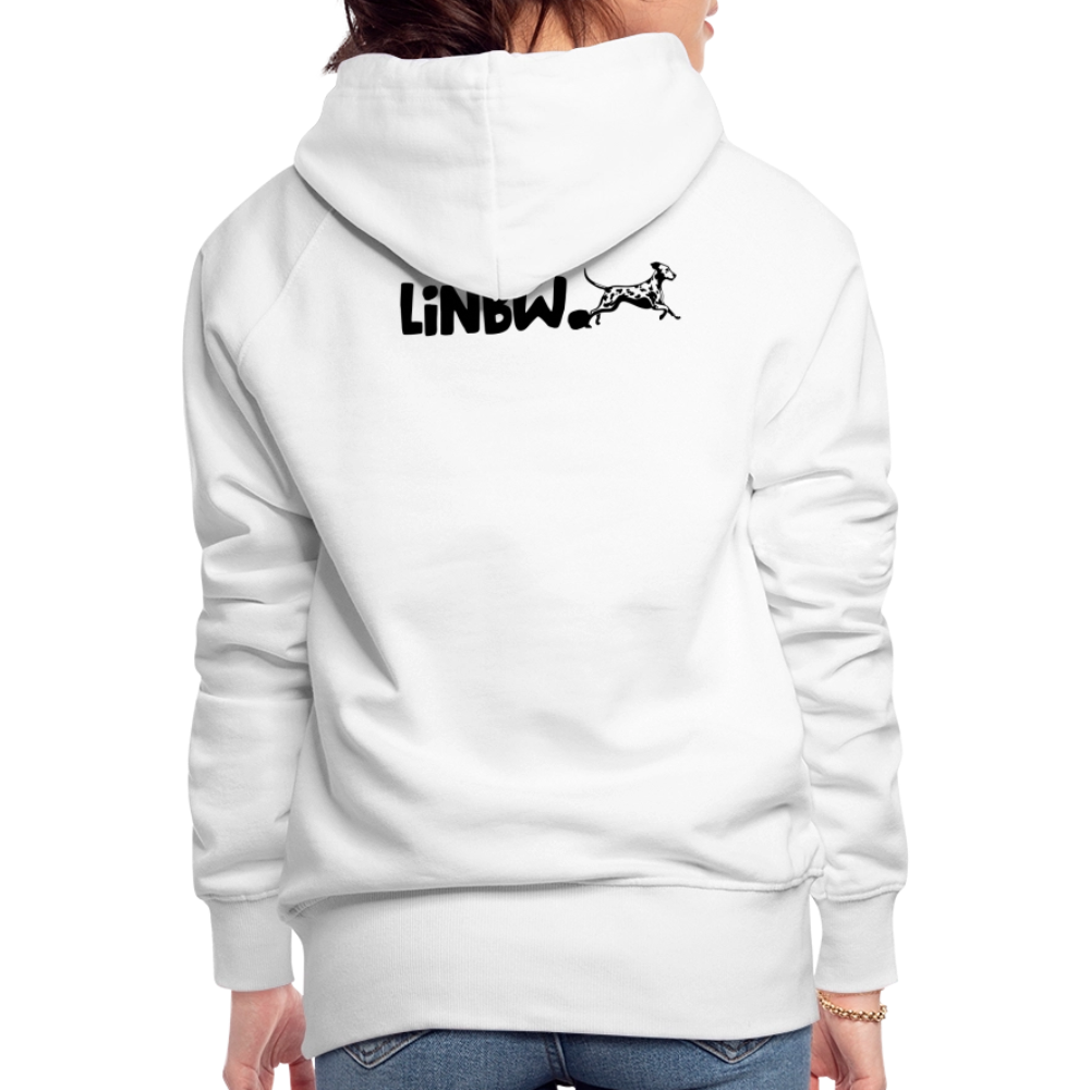 LiNBW. Frauen Hoodie Life is not just black and white - Weiß