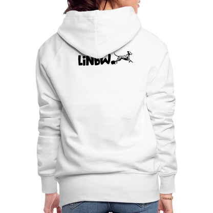 LiNBW. Frauen Hoodie Life is not just black and white - Weiß