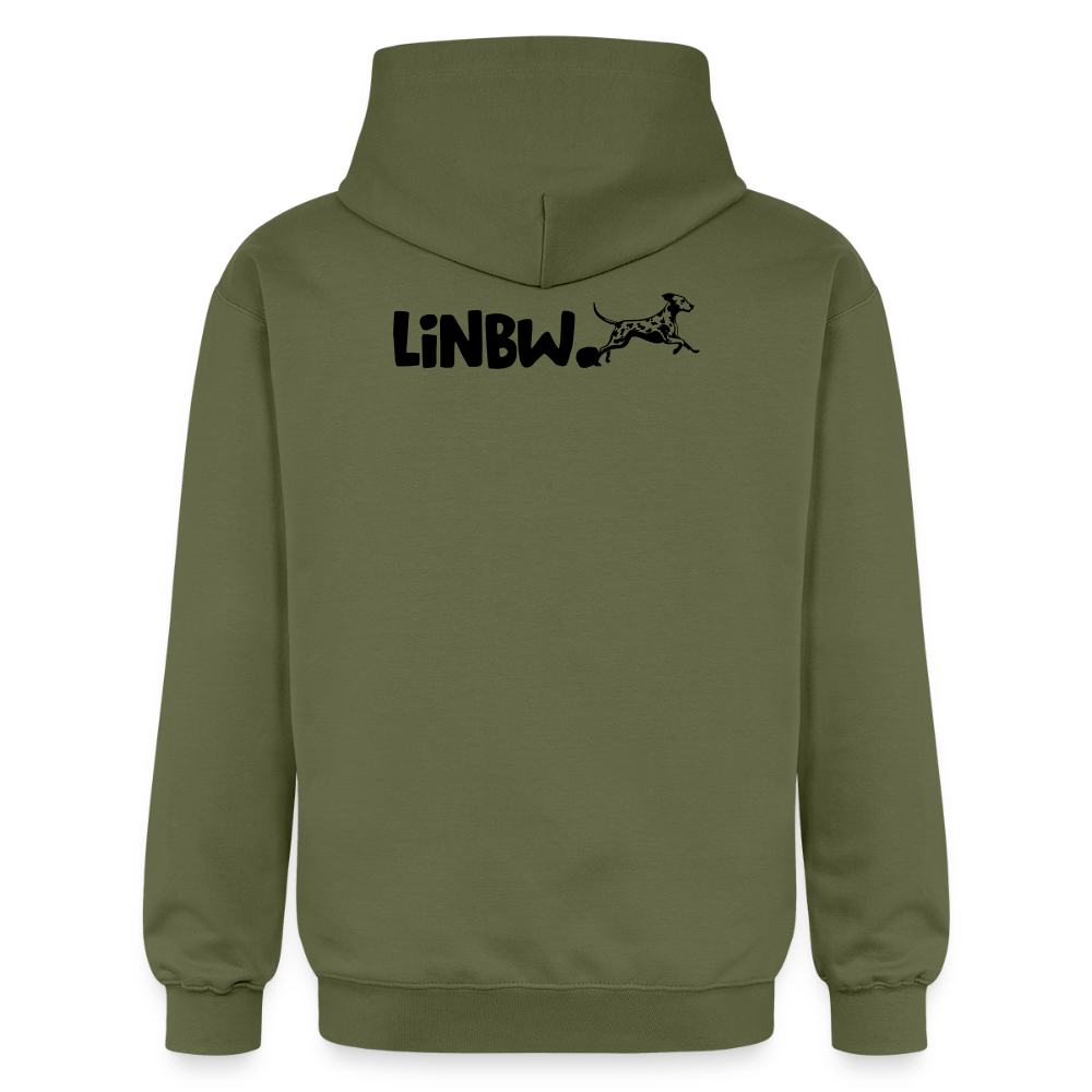 LiNBW. Männer & Frauen Hoodie Life is not just black and white - Militärgrün