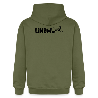 LiNBW. Männer & Frauen Hoodie Life is not just black and white - Militärgrün