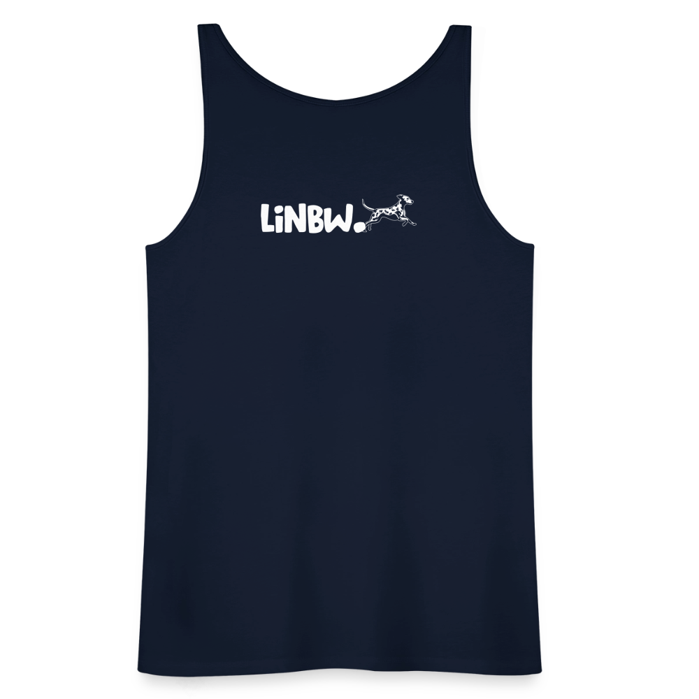 LiNBW. Frauen Tank-Top Life is not just black and white - Navy