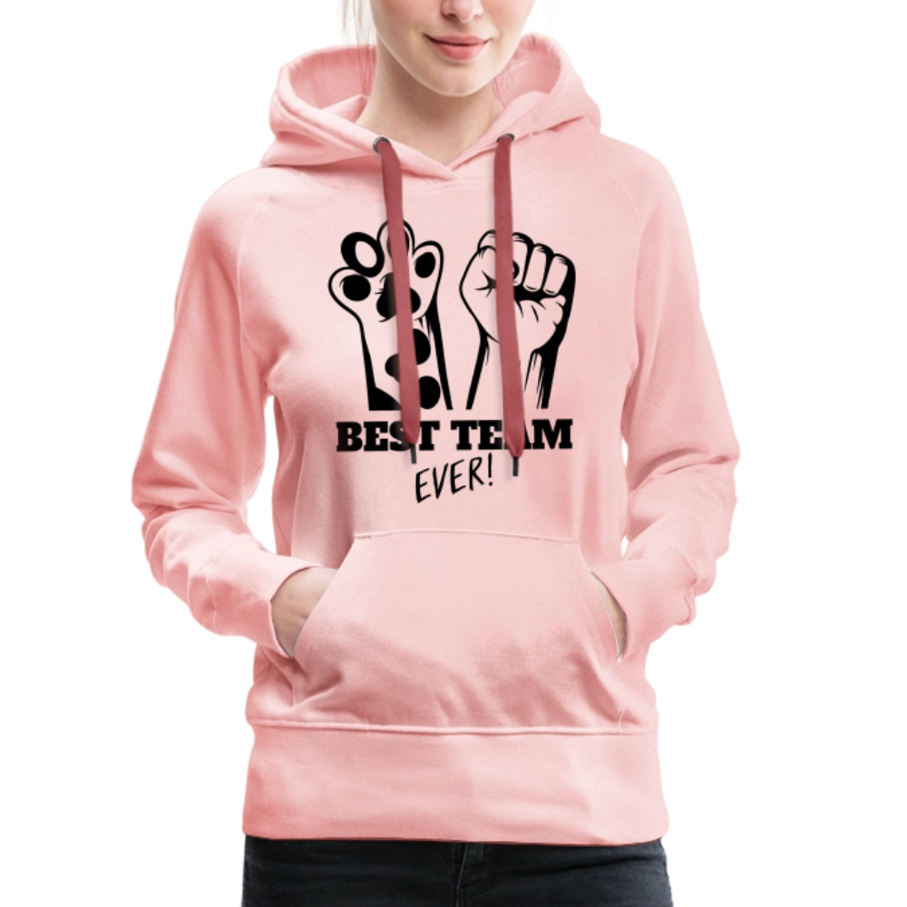 LiNBW.  Frauen Hoodie Best Team Ever - Kristallrosa