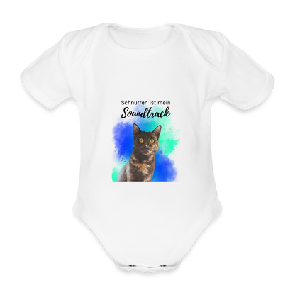 LiNBW. Body Kurzarm Schnurren ist mein Soundtrack - Weiß
