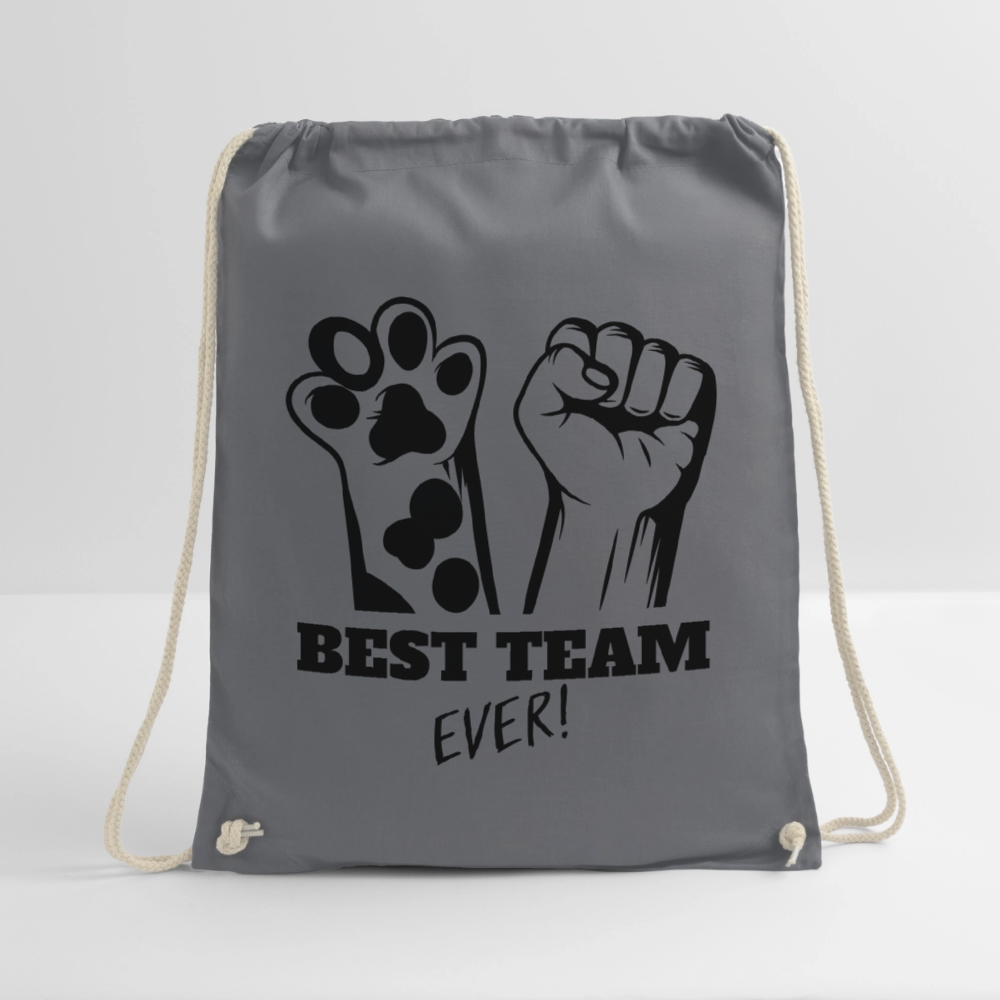 LiNBW. Turnbeutel Best Team Ever - Grau