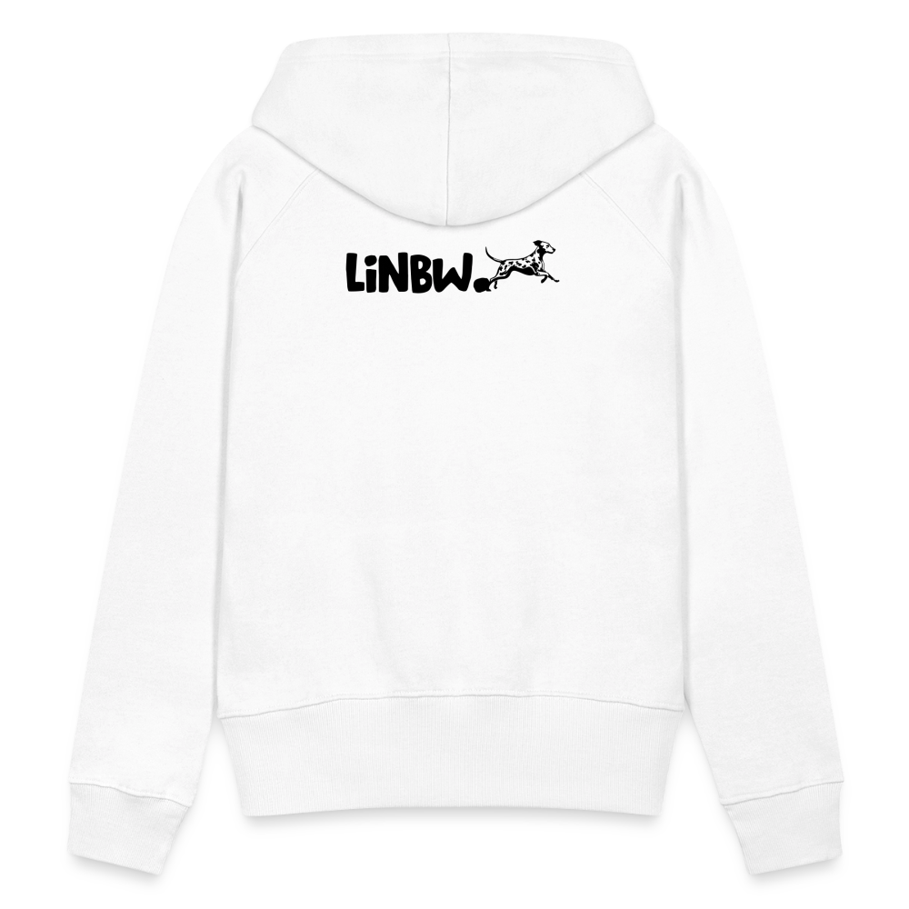 LiNBW. Frauen Hoodie Life is not just black and white - Weiß