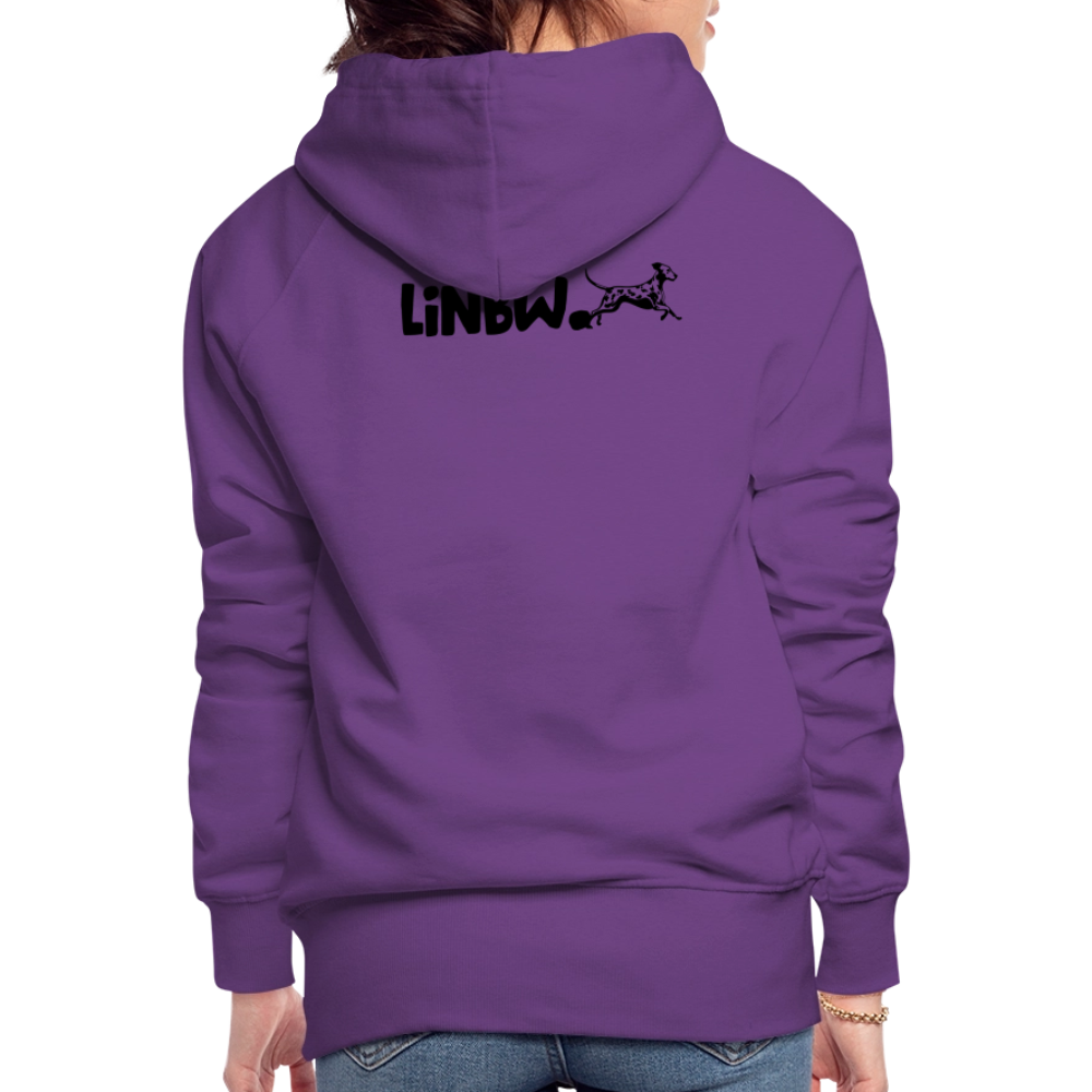 LiNBW. Frauen Hoodie Life is not just black and white - Purple