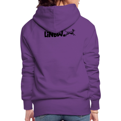 LiNBW. Frauen Hoodie Life is not just black and white - Purple