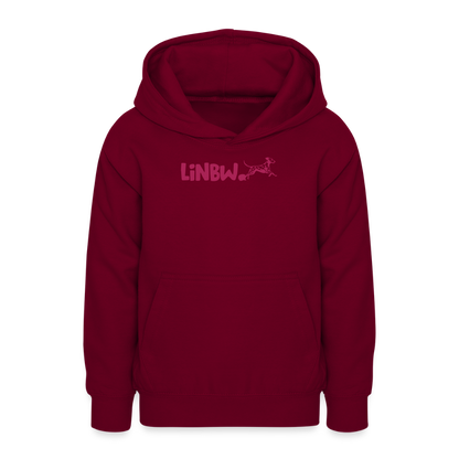 LiNBW. Teenager Hoodie Life is not just black and white - Bordeaux