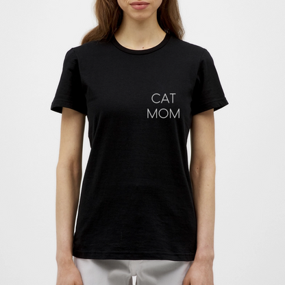 LiNBW. Frauen T-Shirt Stolzes Personal einer Katze - Schwarz