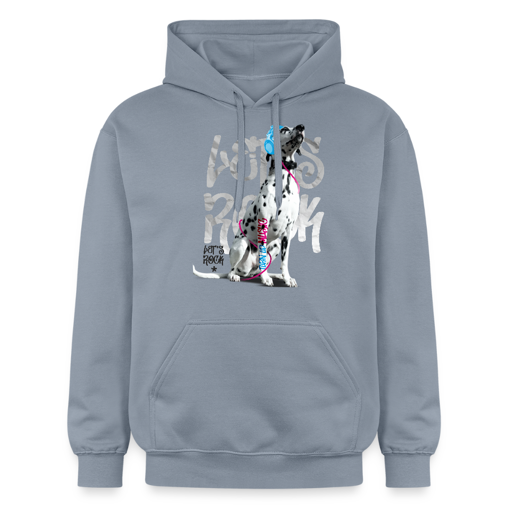 LiNBW. Männer & Frauen Hoodie Dalmatiner Let's Rock - Blau