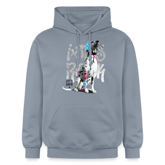 LiNBW. Männer & Frauen Hoodie Dalmatiner Let's Rock - Blau