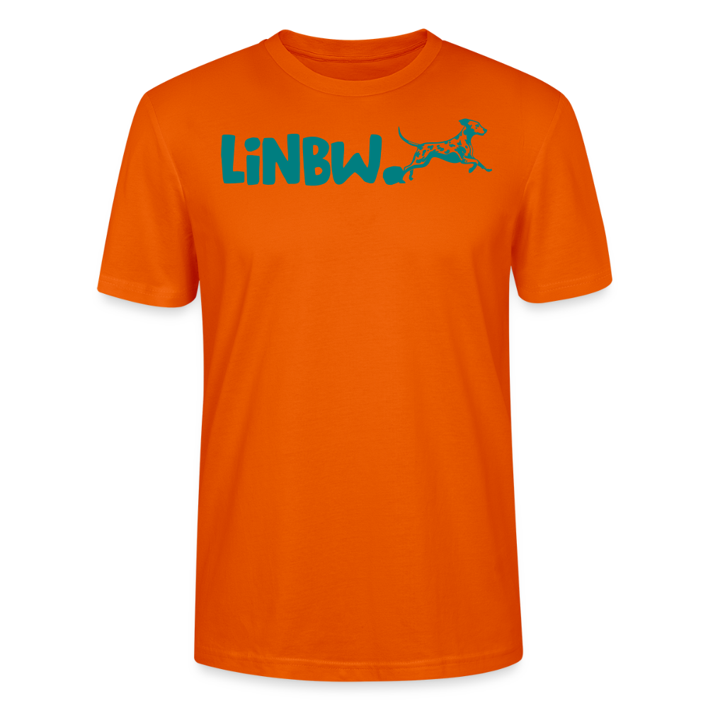 LiNBW. Männer T-Shirt Life is not just black and white - Tieforange