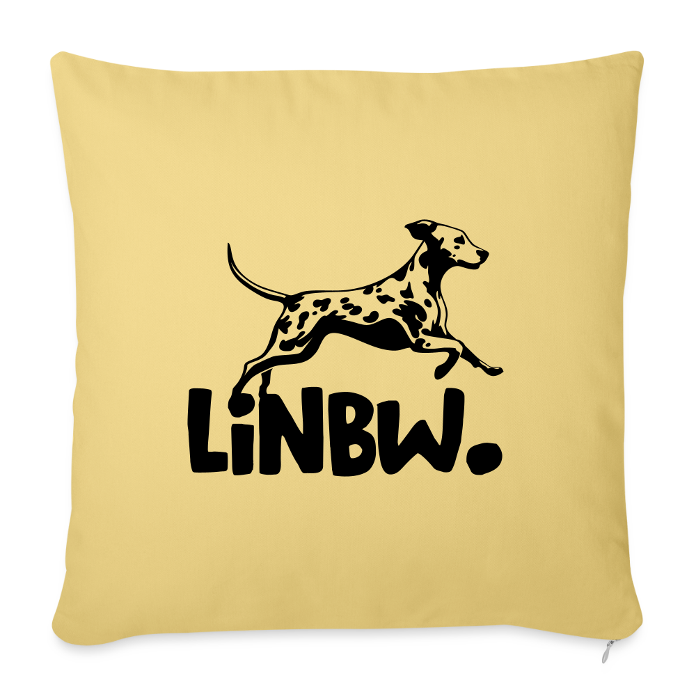 LiNBW. Kissen mit Füllung 45 x 45 cm - Hellgelb