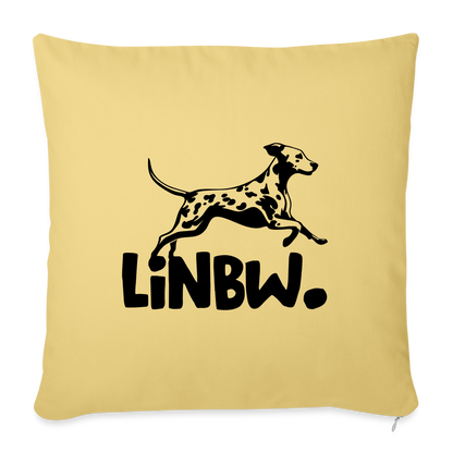 LiNBW. Kissen mit Füllung 45 x 45 cm - Hellgelb