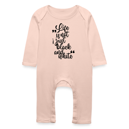 LiNBW. Baby Strampler Life is not just black and white - Kristallrosa