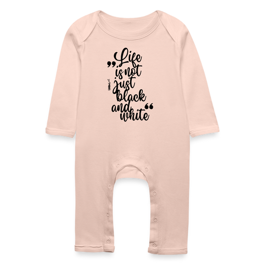 LiNBW. Baby Strampler Life is not just black and white - Kristallrosa