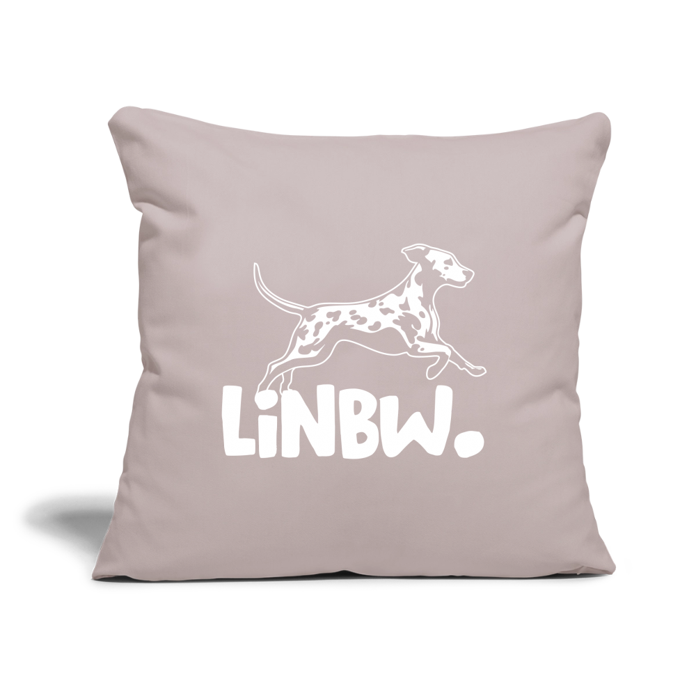 LiNBW. Kissen mit Füllung 45 x 45 cm - helles Taupe