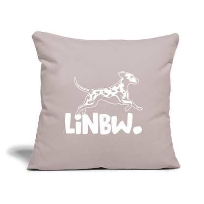 LiNBW. Kissen mit Füllung 45 x 45 cm - helles Taupe