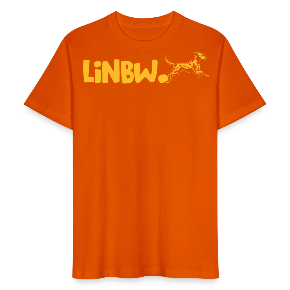 LiNBW. Männer T-Shirt Life is not just black and white - Tieforange