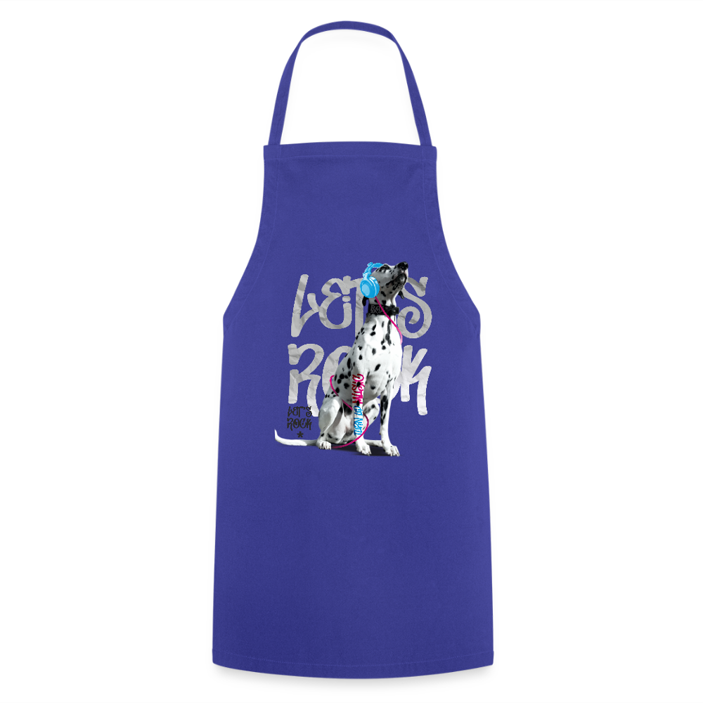 Kochschürze „Let’s Rock“ – Für Dalmatiner-Fans mit Rhythmus im Blut - Royalblau