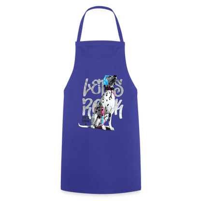 Kochschürze „Let’s Rock“ – Für Dalmatiner-Fans mit Rhythmus im Blut - Royalblau
