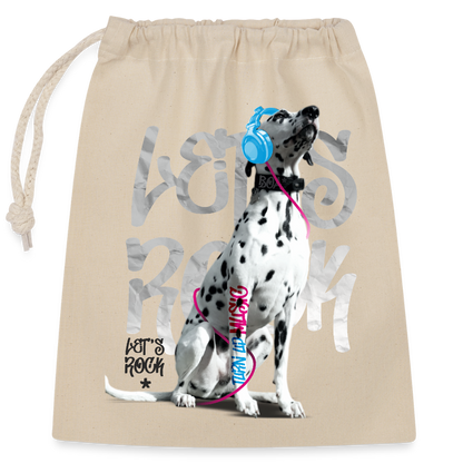 LiNBW. Baumwollbeutel Dalmatiner Let´s Rock - Natur