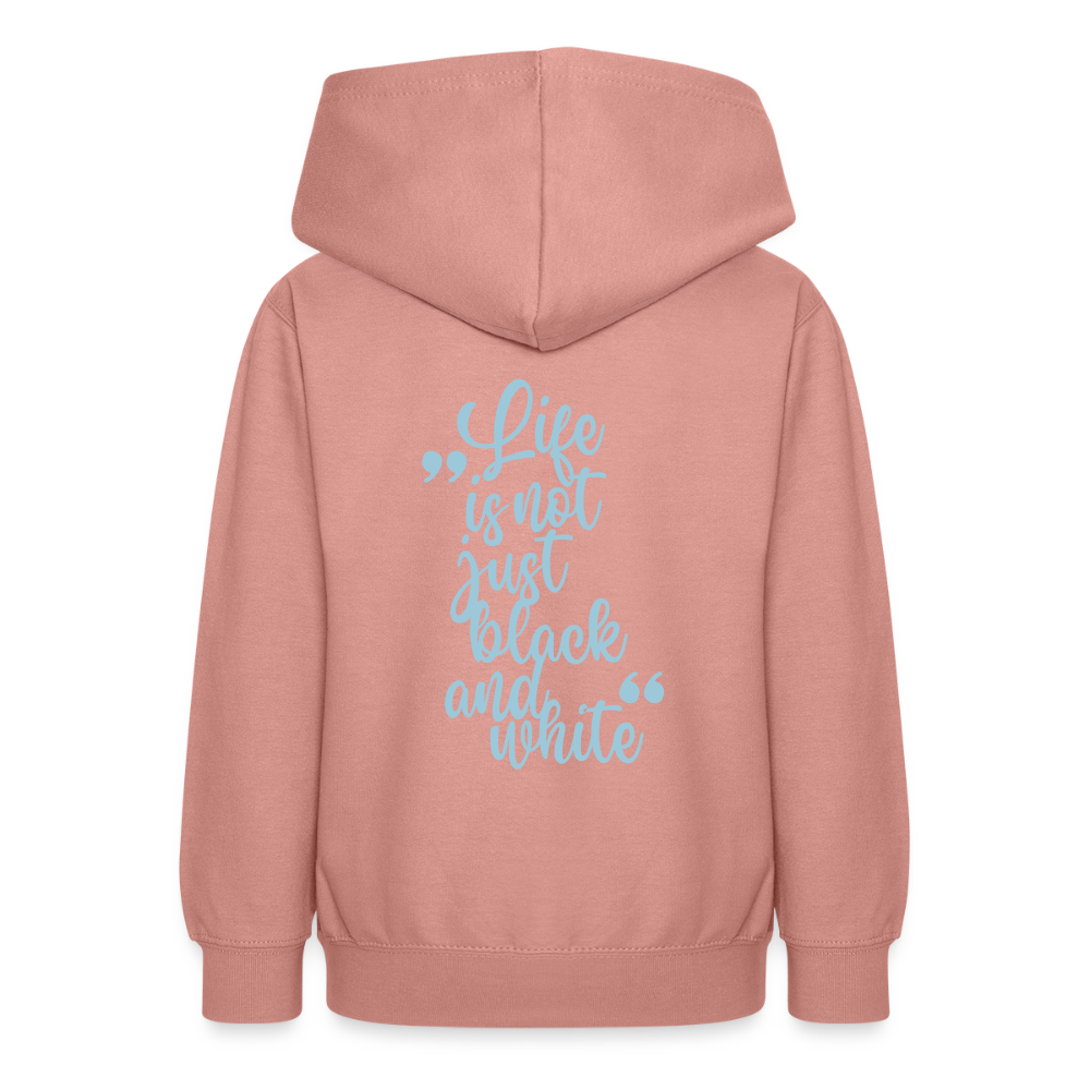 LiNBW. Teenager Hoodie Life is not just black and white - Altrosa