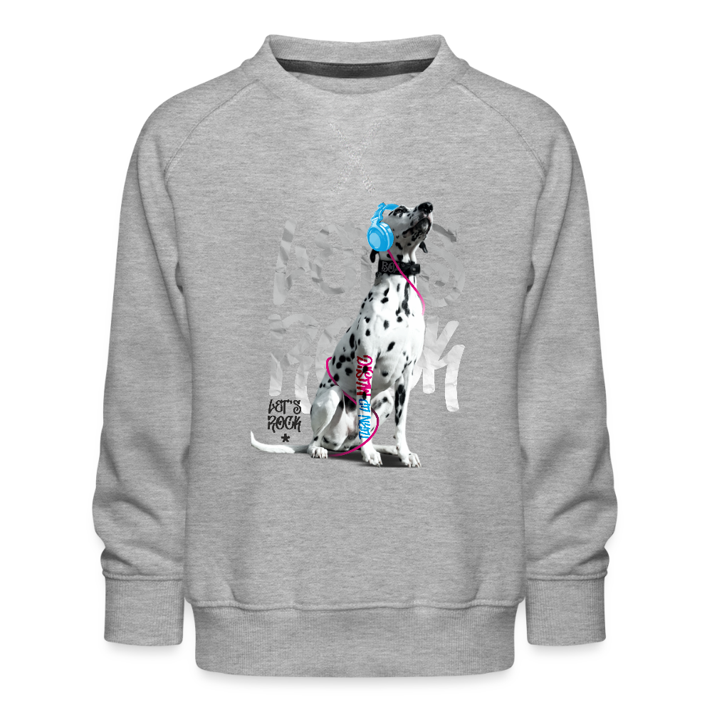 LiNBW. Kinder Pullover Dalmatiner Let´s Rock - Grau meliert