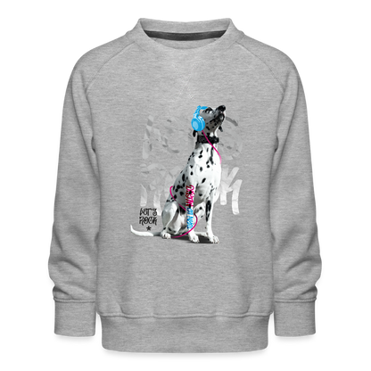 LiNBW. Kinder Pullover Dalmatiner Let´s Rock - Grau meliert
