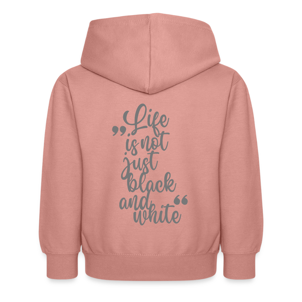 LiNBW. Kinder Hoodie Life is not just black and white - Altrosa