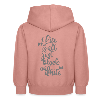 LiNBW. Kinder Hoodie Life is not just black and white - Altrosa