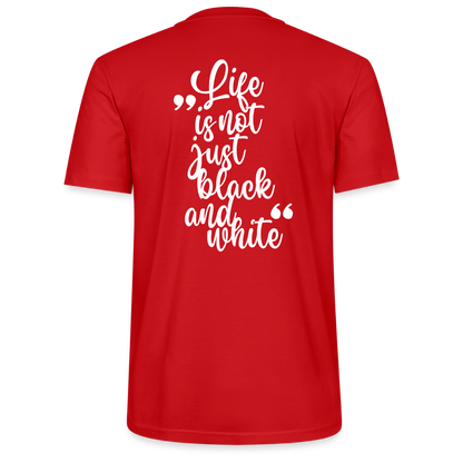 LiNBW. Männer T-Shirt Life is not just black and white - Rot