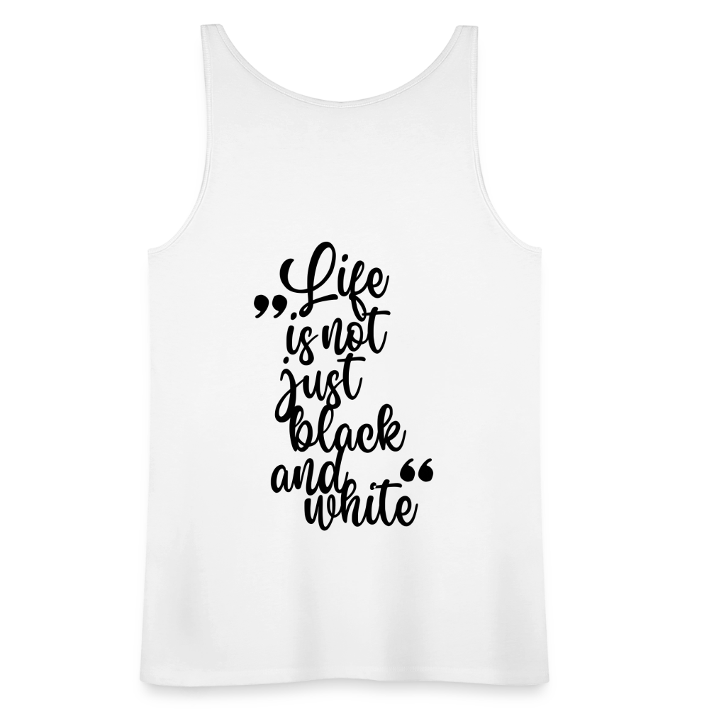 LiNBW. Frauen Tank-Top Life is not just black and white - Weiß