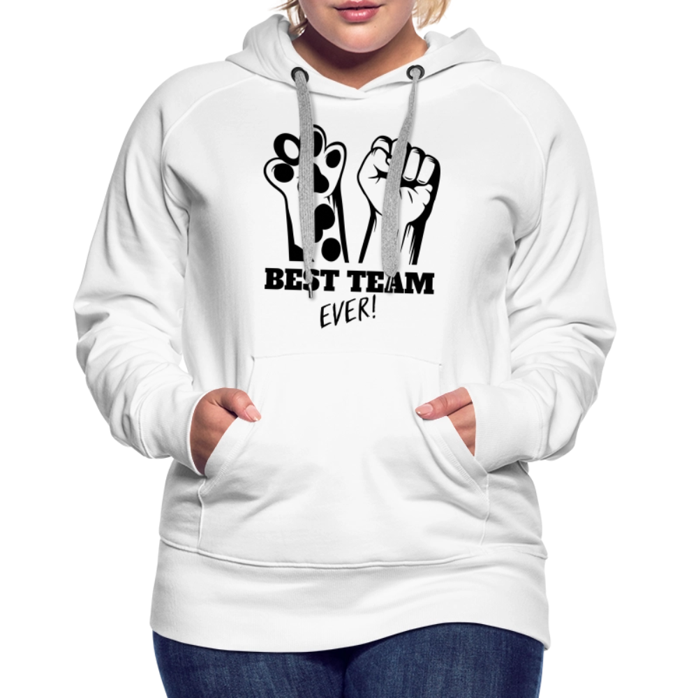 LiNBW.  Frauen Hoodie Best Team Ever - Weiß
