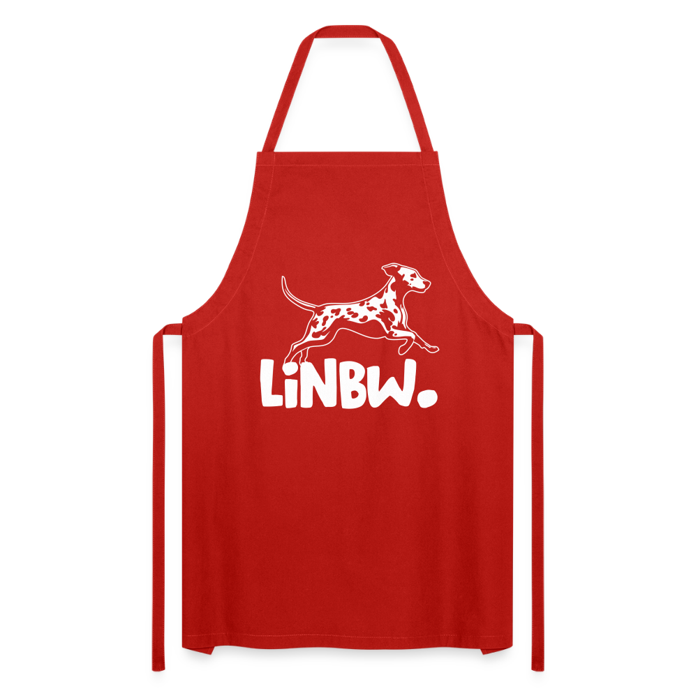 Kochschürze mit LINBW-Logo – schlicht, stilvoll & bewusst - Rot