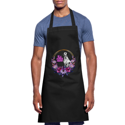Kochschürze „Beste Hundemama“ – Für die Queen aller Fellnasen - Schwarz