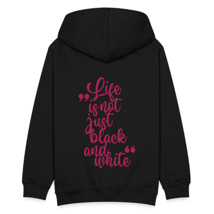 LiNBW. Kinder Hoodie Life is not just black and white - Schwarz