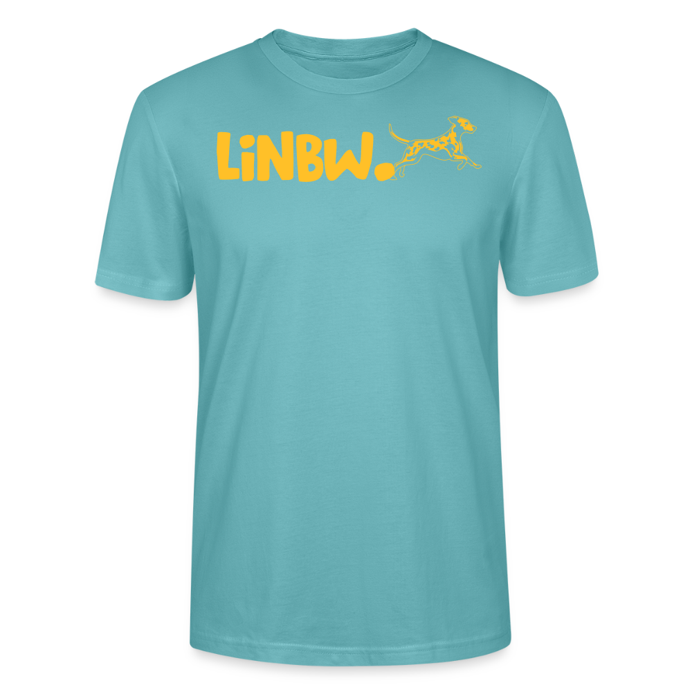 LiNBW. Männer T-Shirt Life is not just black and white - Pastelltürkis