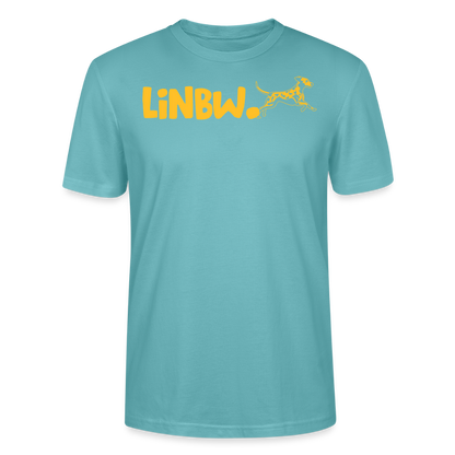 LiNBW. Männer T-Shirt Life is not just black and white - Pastelltürkis